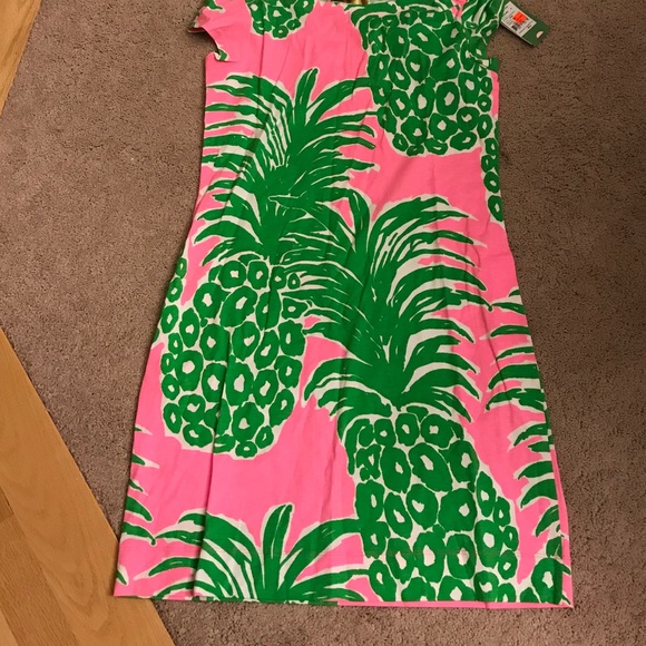 Lilly Pulitzer Loren dress pink pout flamingo - Picture 6 of 8